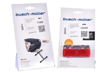 NEW Busch + Muller e-Bike Headlight/Taillight set 40 Lux Toplight Line Brex LED