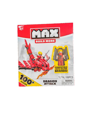 Max Build More Bausteine Spielzeug Drachenangriff BRANDNEU Weihnachtsfüller