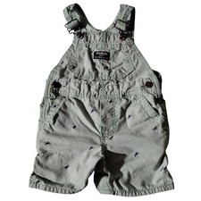 Oshkosh Bgosh 18M Vestbak Dinosaur cargo Overalls shorts adjustable Straps