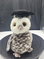 TY Beanie Baby SMART The Owl Plush Graduation School 2001 7"