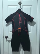 NWT DBX Youth 3/2mm Shorty Junior Wetsuit - Black, Grey Red - size XL
