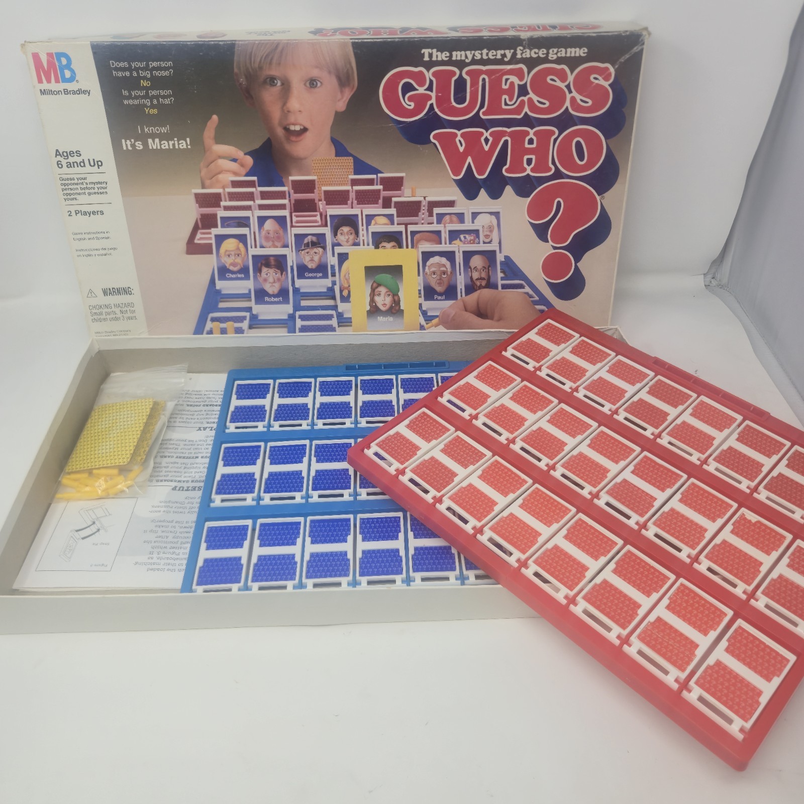 ​Vintage 1991 Guess Who Board Game Milton Bradley Retro 90s Complete image 10