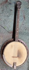 Vintage Banjo 4 String possible William O Schmick or Gaetano F Puntplillo Used