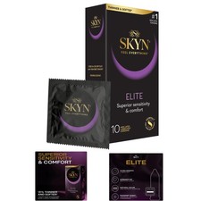 Elite Ultra-Thin Lubricated Latex-Free Condoms, 10 Count - Unmatched Sensitivity