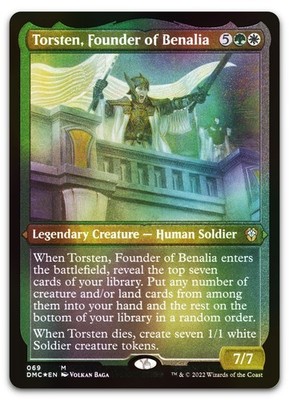 Torsten, Founder of Benalia (Foil Etched) #69 NM Dominaria United DMC Magic MTG