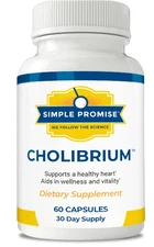 Simple Promise CHOLIBRIUM (60 Caps) Healthy Heart, Wellness, Vitality - 04/2029!