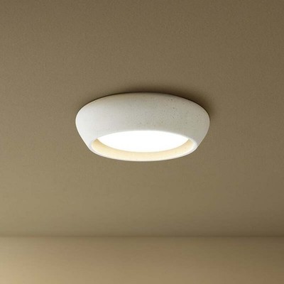 Beacon Deckenleuchte Fjord hellgrau Gips Ø 28 cm GX53 dimmbar IP20 - Sehr Gut