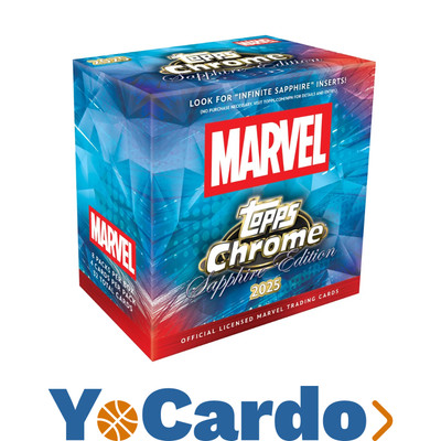 2025 Topps Marvel Comics Chrome Sapphire Hobby Box