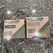 Fuji Film Floppy Disk 30 Pcs. 5 1/4 MD2D New Old Stock Sealed