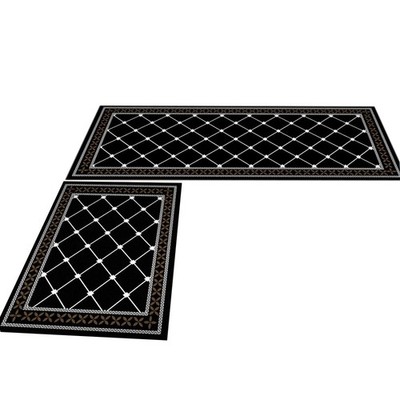 2 Pieces Thick Cushioned Kitchen Floor Mats Set Heavy Duty Comfort Standing9420