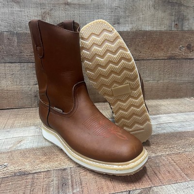 Men’s Brown Leather Ankle Boots Size 9.5 Made In Mexico Frye Weston Chelsea Boots Men main image 4