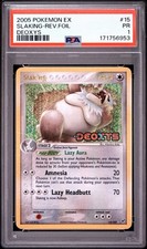 PSA 1 PR 2005 Pokemon  EX Deoxys Slaking STAMPED Reverse Holo Foil 15/107 on eBay