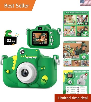Upgrade Dinosaur Kids Camera, Christmas Birthday Gifts for Girls Boys 3-12, 1...