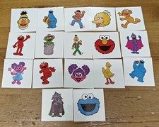 6x Cookie Monster Sesame Friends Temporary Tattoo Stickers, 34 Pcs B89 