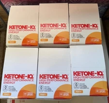 Bulk 6 Boxes of 6 Bottles Ketone-IQ High Performance Caffeine Energy Shots Peach