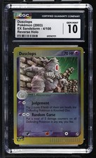 CGC 10 GEM MINT Dusclops 4/100 EX Sandstorm Reverse Holo Pokemon Card on eBay