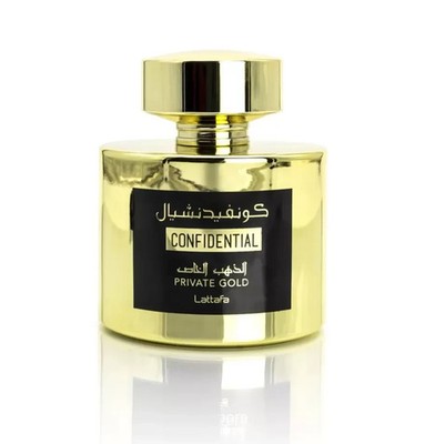 Lattafa Confidential Private Gold EDP 100ml Eau de Parfum Unisex Neu & Versiegelt