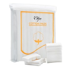 222Pcs White Square Facial Cotton Pads Disposable 5x6 cm/2x2.4 Inch,