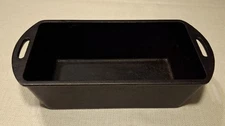 Lodge USA Cast Iron 4LP Loaf Pan 10x5x3 Vintage Bread Meatloaf Bakeware