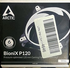 Arctic BioniX P120 Pressure Optimised 120mm Gaming Fan with PWM PST - White