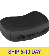 Sea to Summit Aeros Premium Inflatable Travel Pillow, Regular (13.4 x 9.4), Grey