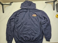 Raising Canes Chicken Fingers Hoodie Sweatshirt Men’s L Blue Fast Food Pullover