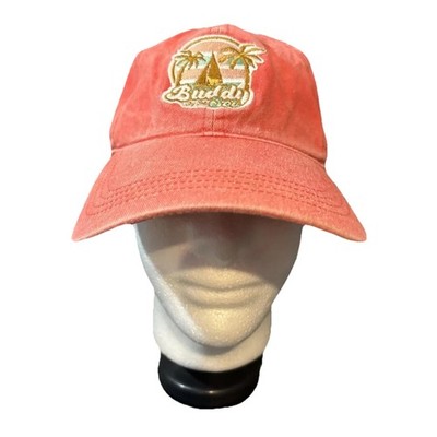 Buddy By The Sea Hat Cap Adult One Size Pinkc Coastal Beach Outdoors Surfing Dog