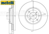 2X Bremsscheibe Metelli 23-0908C 2 Bremsscheiben Vorderachse Vorne