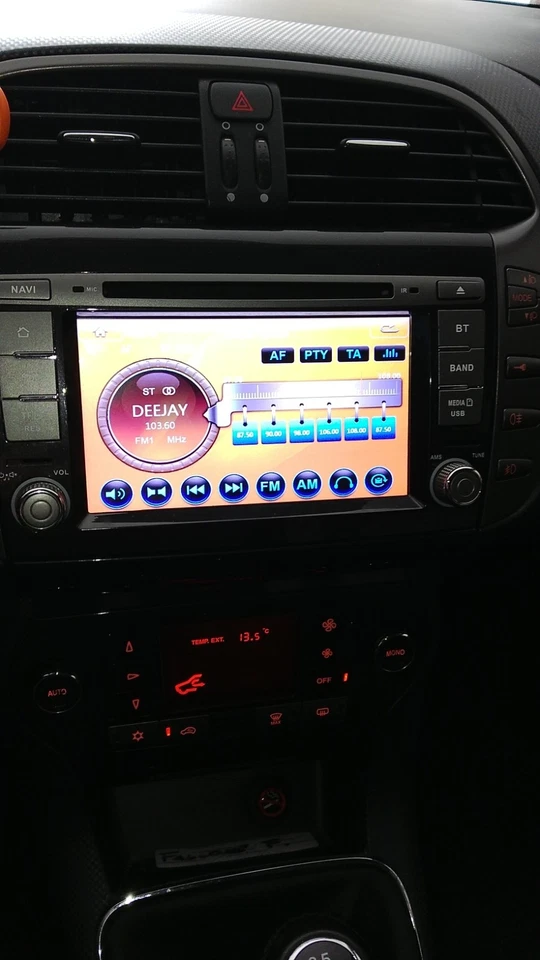 Per Fiat Bravo 2007-2012 7" HD Autoradio Navigazione Radio GPS DVD Touchscreen - Immagine 3 di 3