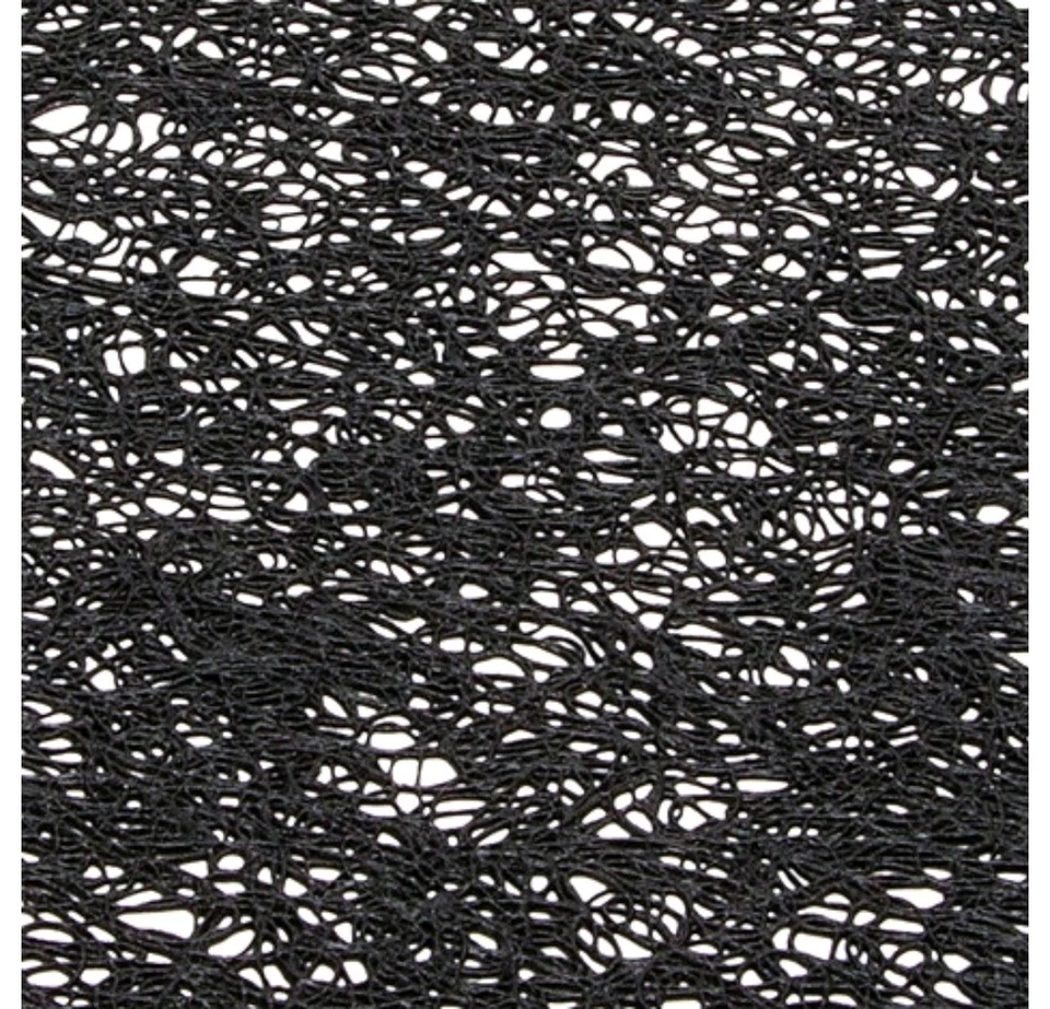 Chilewich Scribble BLACK Table Runner - Washable Indoor Outdoor Vinyl - Image 3 of 3