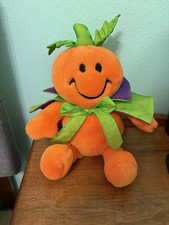 Halloween Dan Dee Tickle Wiggle Pumpkin Plush Sings Wiggles WORKS