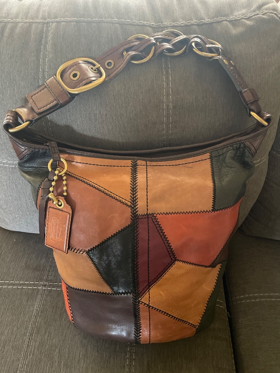 Coach Women's Patchwork Bleecker Leather Duffel Bucket Bag
