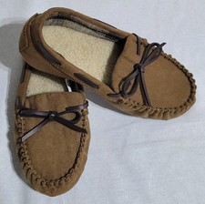 Cat Jack Kids' Boys Size 2 Chestnut Lionel Moccasin Slip-on Slippers New