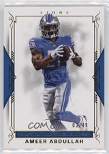 2017 Panini National Treasures Gold 3/49 Ameer Abdullah #10 11pj