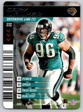 Gary Walker Rookie 2001 NFL Showdown 1st Edition #202 Jacksonville Jaguars
