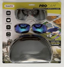 InvenTel PROCAM Video Recording Sports Glasses w/Interchangeable Lens  Case NEW