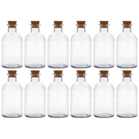 12X 500Ml Glasflasche Klarglas FüR Apotheke & ÖL