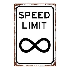 Metal Sign 8x12 Inches Speed Limit Wall Art