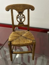 Ancien Meuble De Maitrise Chaise Directoire Palmette Hauteur 23 Cm