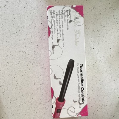 Proliss Twister Tourmaline Ceramic Curling Wand 19mm Pink Dual Voltage