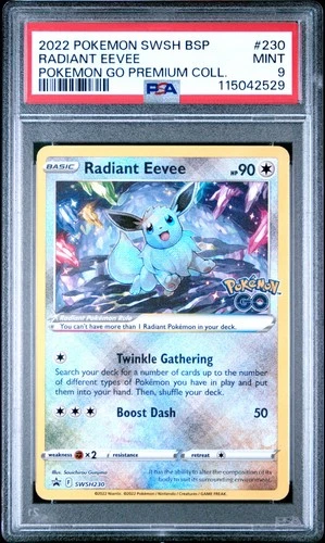 2022 POKEMON SWSH BLACK STAR PROMO #230 RADIANT EEVEE PSA 9