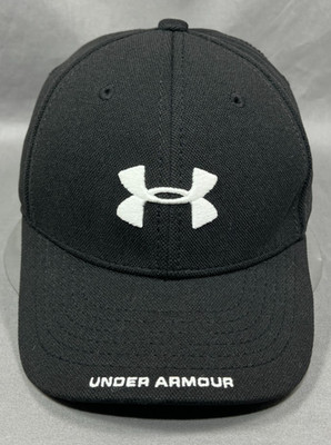 Under Armour UA Stretch Fit Y Hat Cap Black  Sportswear Activewear Youth Unisex