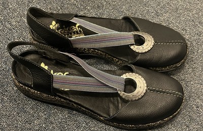Rieker Daisy Caribu Schwarz Women s 9 (40) Sandals