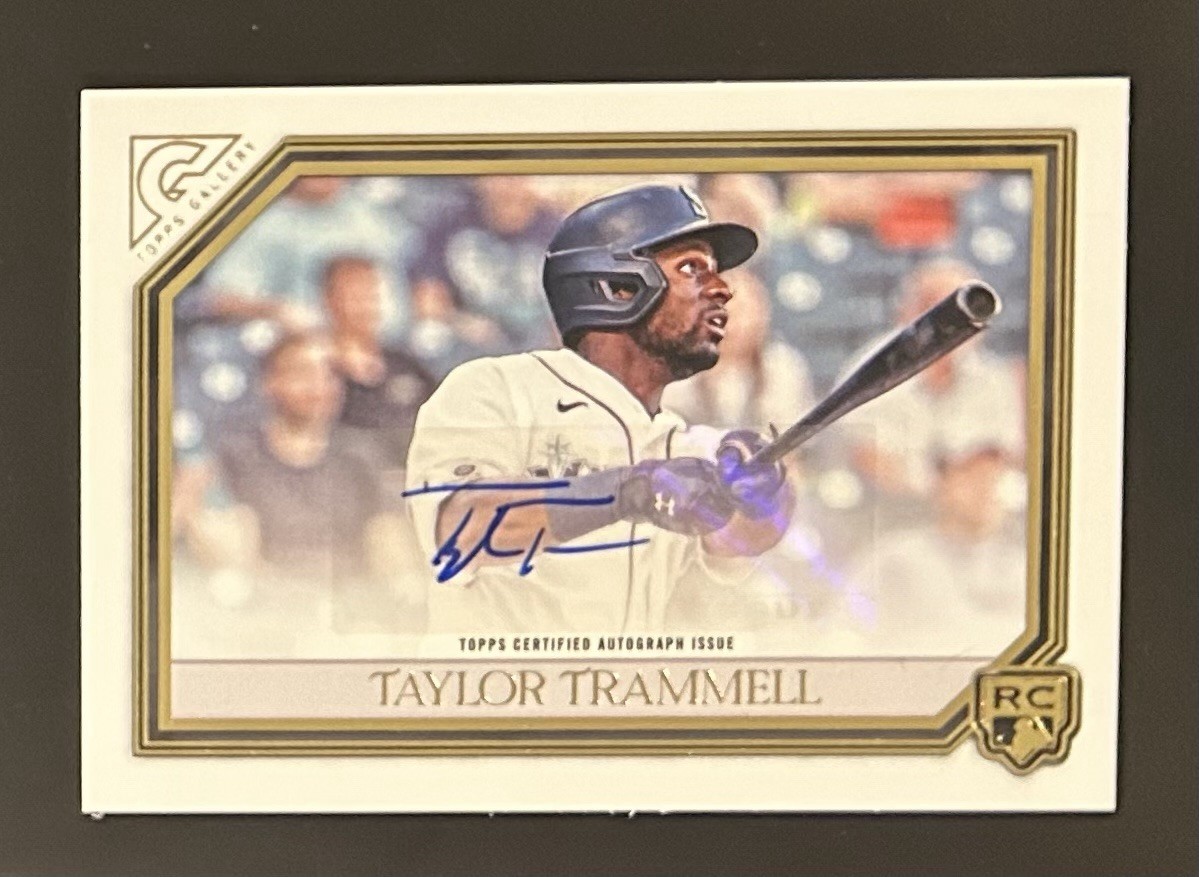 2021 Topps Gallery Rookie Auto Taylor Trammell RC #RA-TT Seattle Mariners
