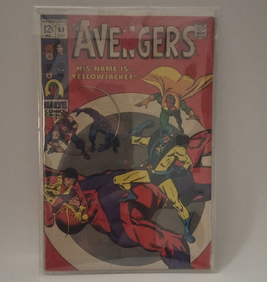 Marvel Comics The Avengers #59 Silver Age Yellowjacket Roy Thomas John Buscema