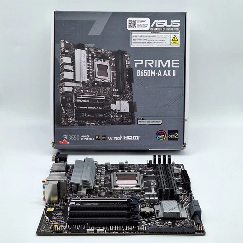 ASUS Prime B650M-A AX II AMD B650 AM5 mATX Motherboard, DDR5 -NOT WORKING-