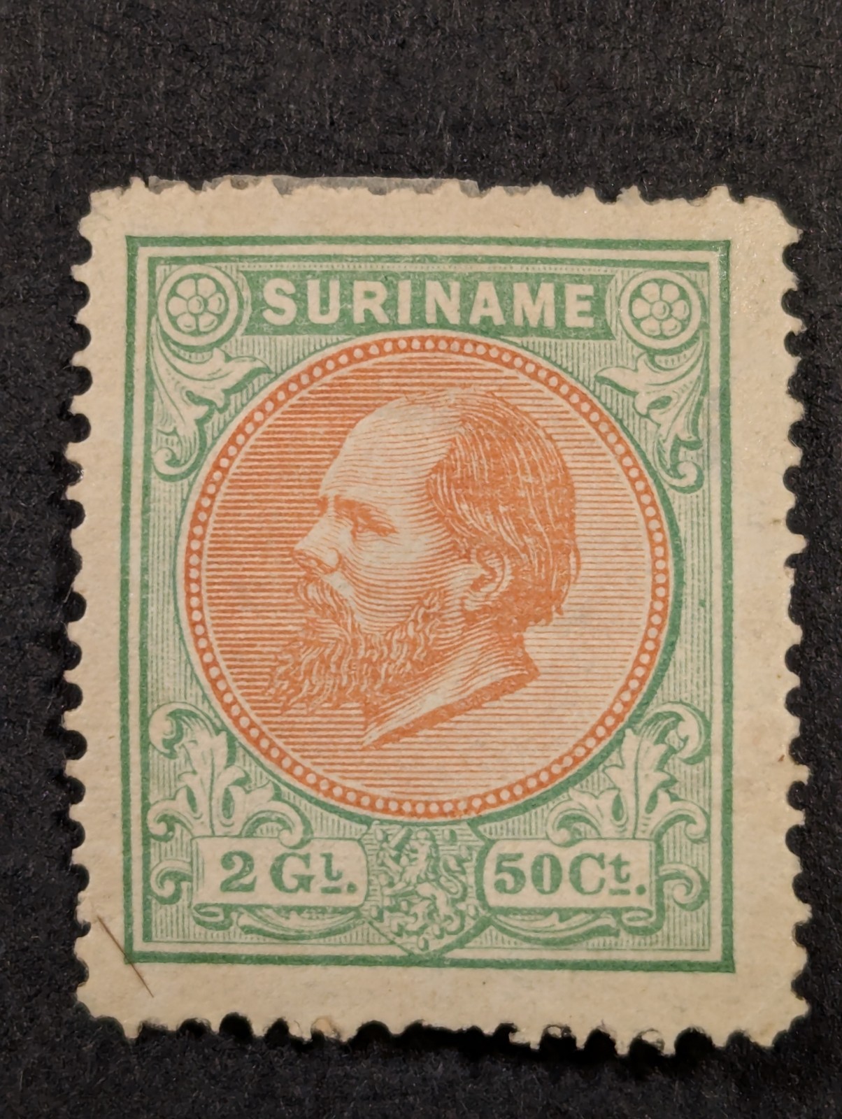 SURINAME #16 Mint Hinged Original Gum - GREAT CENTERING!!!