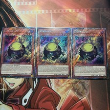Yugioh! Playset 3x Kuribandit Platinum Secret Rare - RA04-DE221 1. Auflage - DE