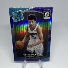 Panini 2017-18 Donruss Optic Rated Rookie Prizm Justin Jackson #158 Kings NBA