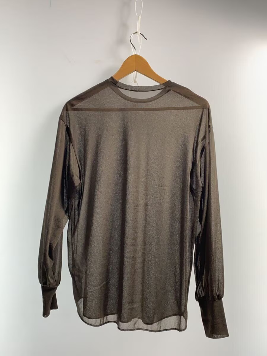 AMERI Long Sleeve Top, Size S, Polyester, Brown, … - image 2